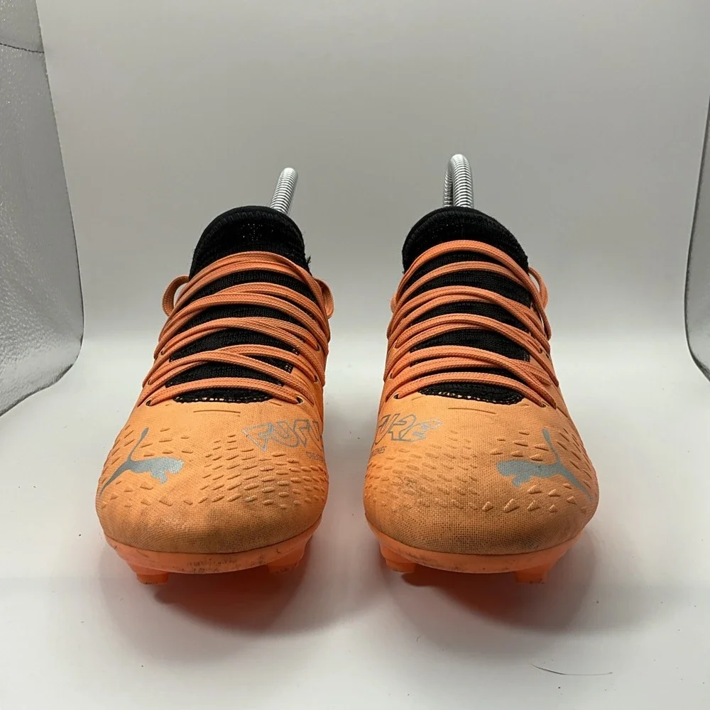 Puma Future 3c Black Orange Athletic Running Soccer Cleats